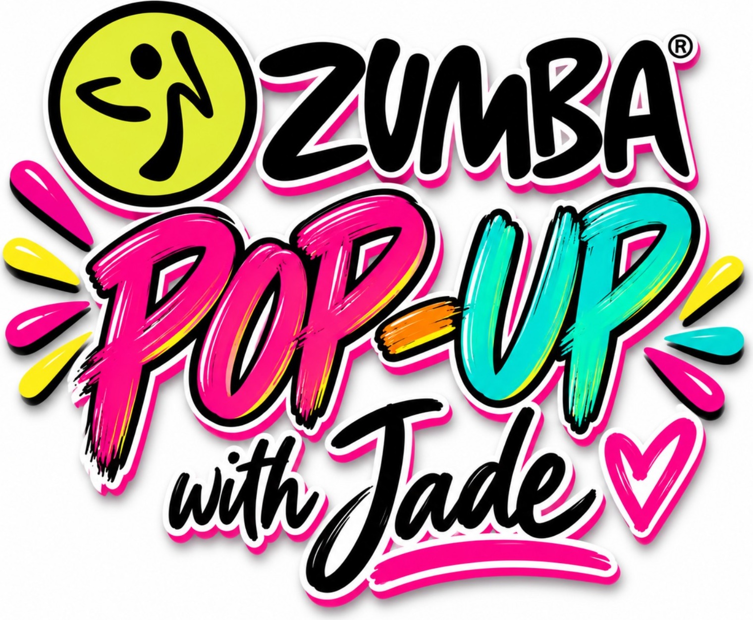 Zumba Pop-Up with Jade logo